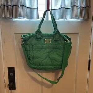 Marc Jacobs Green Tote Bag with Detachable Strap